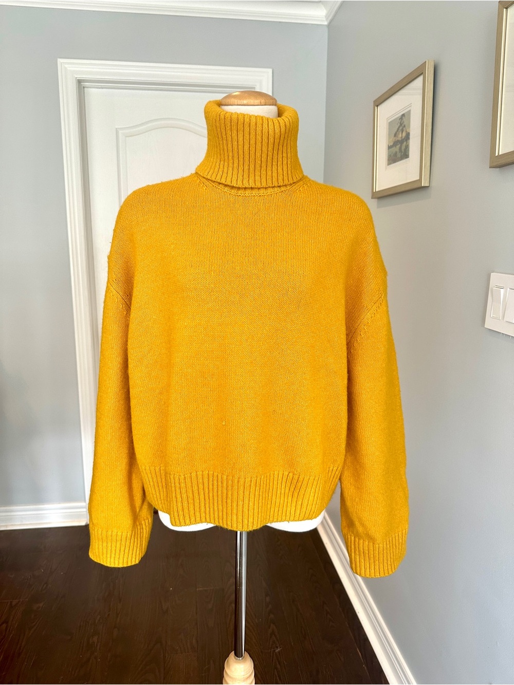 H&M Mustard Yellow Turtleneck Sweater - Size S